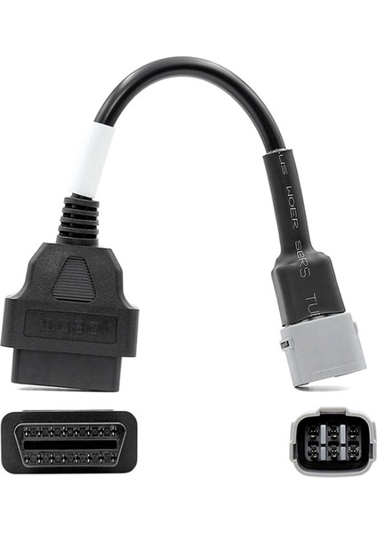 Suzuki Için 2x Obd Motosiklet Kablosu 6 Pin Fiş Kablosu Diyagnostik Kablosu 6pin - Obd2 16 Pin Adaptör (Yurt Dışından) fırsatları