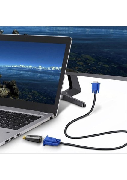 HDMI ile Uyumlu VGA Dönüştürücü Ses Kablosu 1080P 60Hz Adaptörü Ses Iletimi ile 3 5mm Jack Audio Dönüştürücü (Yurt Dışından) indirimleri