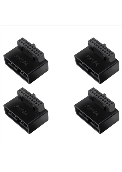4x PH19A USB 3 0 Dahili Başlık Usb3 0 19/20P Socket 90 Derece Adaptör Dönüştürücüsü Bilgisayar Anakartı Için (Yurt Dışından)