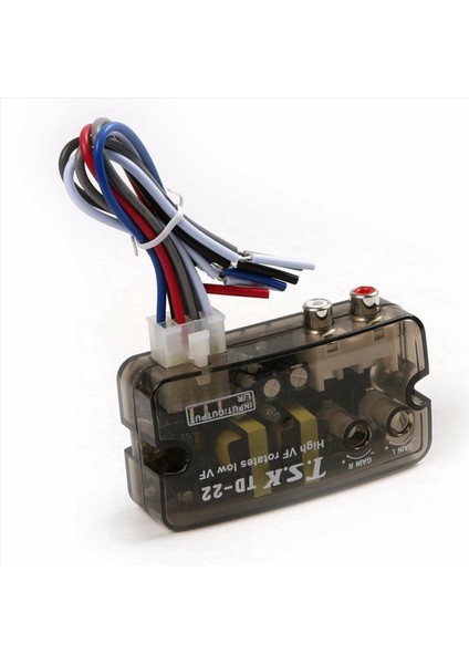 2x 12V Otomatik Araç Ses Dönüştürücü Rca Stereo Ila Düşük Ayarlanabilir Frekans Kablo Hoparlör Seviye Dönüştürücü Adaptör (Yurt Dışından) indirimleri