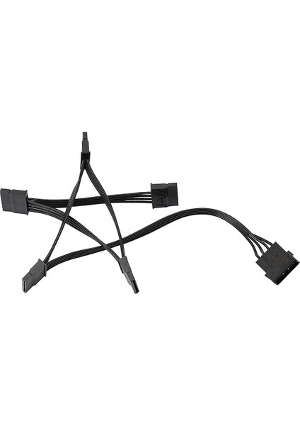 2x 4pin Ide 1 Ila 5 Sata 15PIN Sabit Disk Güç Kaynağı Ayırıcı Kablosu Dıy Sabit Disk Pc Cıll 18AWG Gücü (Yurt Dışından) modelleri