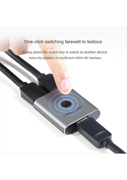 Vention HDMI Uyumlu Bir Ila Iki 2 0 Anahtar Ikiye Iki Arada Set Üstü Kutu 4K 60Hz Tv Bilgisayar Hd Kablo Siyah (Yurt Dışından) fiyatları