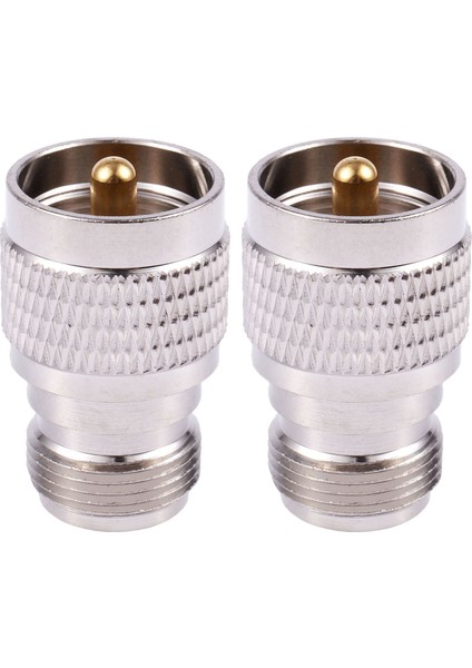 2x Uhf Erkek PL259 Ila N Dişi M/f Düz Coax Rf Adaptörü (Yurt Dışından)