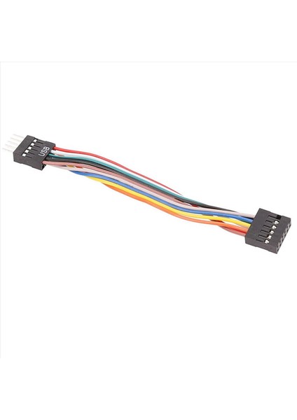 Lenovo Anakartından Sıradan Şasi Adaptör Kablosuna USB 9 Pimli Devrim 11 Pimli Kadın Dönüşüm Kablosu 24AWG 10 Adet (Yurt Dışından) modelleri