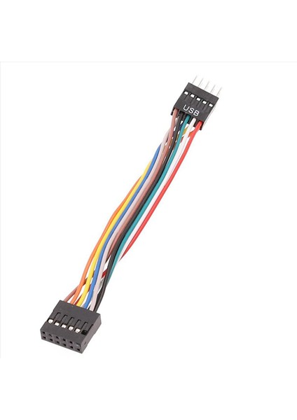 Lenovo Anakartından Sıradan Şasi Adaptör Kablosuna USB 9 Pimli Devrim 11 Pimli Kadın Dönüşüm Kablosu 24AWG 10 Adet (Yurt Dışından) fırsatları