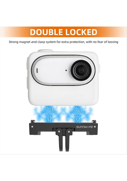 INSTA360 Go3 Manyetik Cazibe Hızlı Serbest Bırakma Aksesuar Adaptörü Go3 Başparmak Kamera Hızlı Bırakma Genişleme Kartı Için Sunnylife (Yurt Dışından)