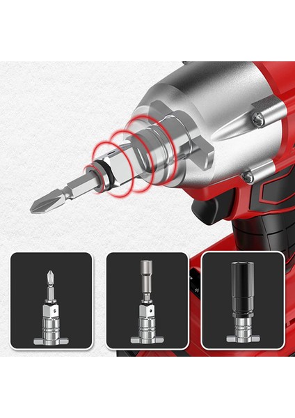 Matkap Kafası Muhafazasında Uyumlu Darbe Sürücüsü Anvil Montajı 1/2 Inç Kare Sürücü - 1/4inch Altıgen Dişi Soket Adaptör (Yurt Dışından) fiyatları