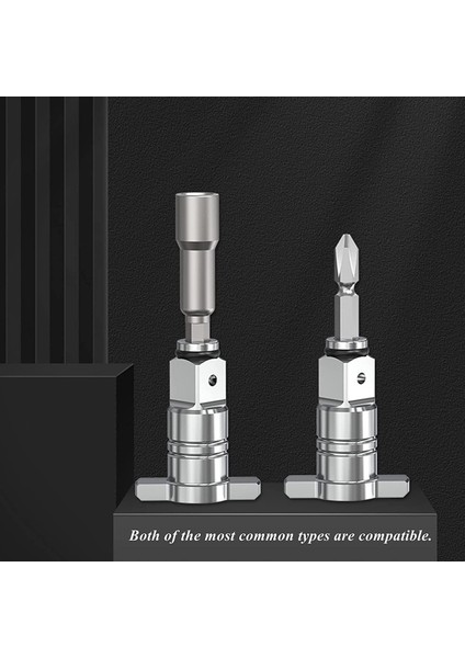 Matkap Kafası Muhafazasında Uyumlu Darbe Sürücüsü Anvil Montajı 1/2 Inç Kare Sürücü - 1/4inch Altıgen Dişi Soket Adaptör (Yurt Dışından) indirimleri