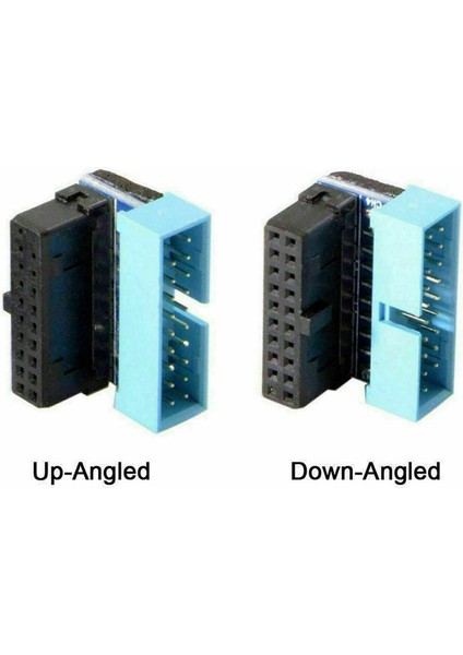 4pcs USB 3 0 20PIN Erkek - Kadın Uzatma Adaptörü Anakart Anakartı Için 90 Derece Açılı 90 Derece (Yurt Dışından) fiyatları