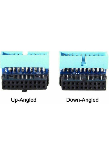 4pcs USB 3 0 20PIN Erkek - Kadın Uzatma Adaptörü Anakart Anakartı Için 90 Derece Açılı 90 Derece (Yurt Dışından) modelleri