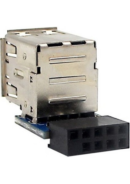 1pcs 9 Pimli Anakartı-Çift USB 2 0 Konektör Siyah Anakartı 2 Bağlantı Noktasına USB 2 0 Bir Dişi Dahili Başlık Adaptörü (Yurt Dışından) fiyatları