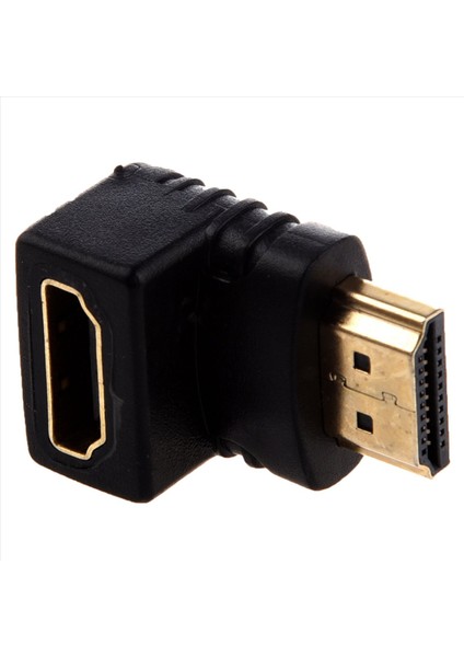 3x HDMI Adaptörü 90 Derece Sağ Açısı L - Tip (Alt) Siyah (Yurt Dışından) fiyatları