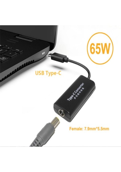 Dizüstü Bilgisayar Power Jack Connector Dc Güç Adaptör Dönüştürücü 7 9x5 5mm Kadın - USB Tip C Tip C Jack Dönüştürücü Lenovo Dizüstü Bilgisayar (Yurt Dışından) fiyatları