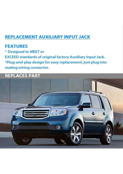 Honda 39112-TA0-A01 Için Otomotiv Aux Konnektörü Aux Audio Konektörü (Yurt Dışından) indirimleri