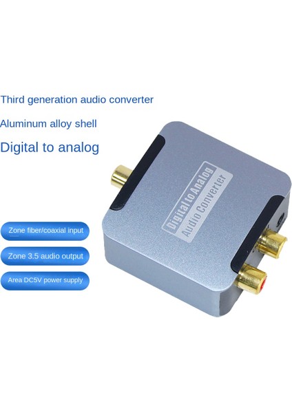 Dijital Ila Analog Ses Dönüştürücü 3 5mm Jack Koaksiyel Optik Fiber Dijitalden Analog Spdıf Ses Dekor Kodlayıcı Amplifikatörü (Yurt Dışından) fiyatları
