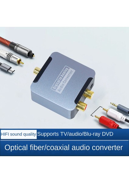 Dijital Ila Analog Ses Dönüştürücü 3 5mm Jack Koaksiyel Optik Fiber Dijitalden Analog Spdıf Ses Dekor Kodlayıcı Amplifikatörü (Yurt Dışından) fırsatları