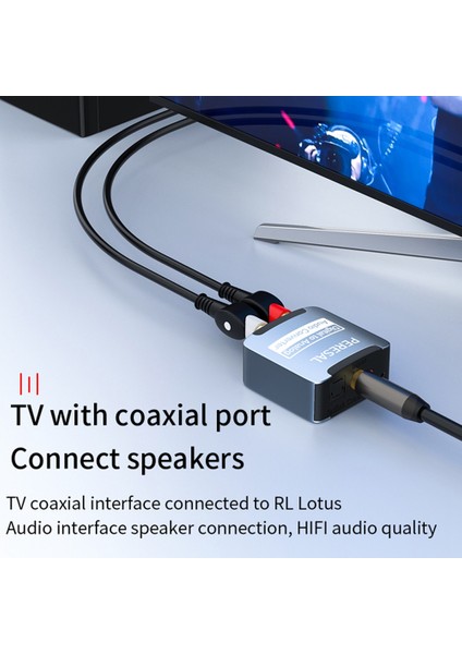 Dijital Ila Analog Ses Dönüştürücü 3 5mm Jack Koaksiyel Optik Fiber Dijitalden Analog Spdıf Ses Dekor Kodlayıcı Amplifikatörü (Yurt Dışından) indirimleri