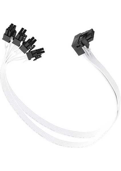 1pcs 4xcpu 8-Pimli Ila 16 Pin Erkek Pci-E 5 0 12VHPWR RTX4090 90 Corsair Psu Adaptörü 16AWG 50CM Beyaz Için Dirsek Siyah Beyaz (Yurt Dışından) indirimleri