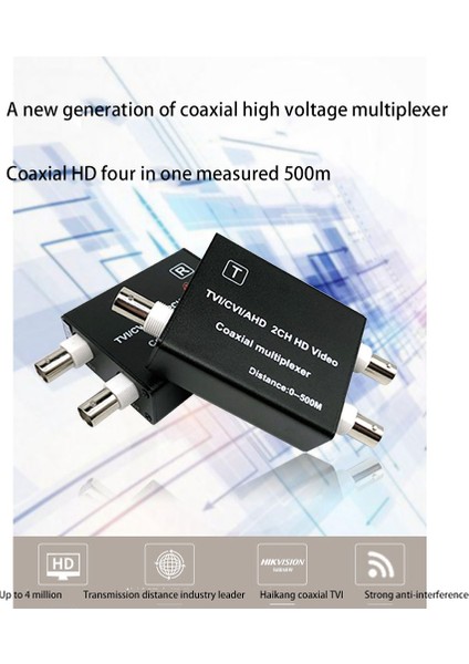 Ahd Tvı Cvı Cctv Kamera Için Video Çiftlikçisi 2ch Koaksiyel Video Dönüştürücü Hikvision Hdcvı 1080P (Yurt Dışından) modelleri
