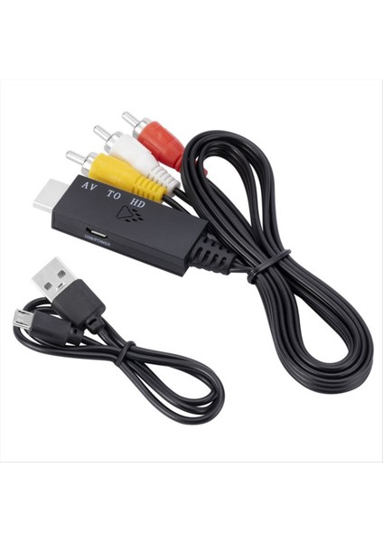 Rca-Hdmı Uyumlu Dönüştürücü Av-Hdmı Uyumlu Kablo Pc Dizüstü Bilgisayar Tv Için Pal Ntsc&#39 Yi Destekleyen Adaptör (Yurt Dışından)