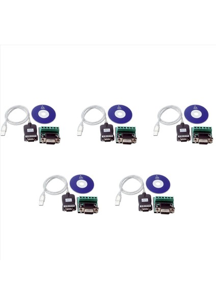 5x USB 2 0-RS485 RS-485 RS422 RS-422 Db9 Com Seri Port Aygıt Dönüştürücü Kablosu Üretken PL2303 (Yurt Dışından)