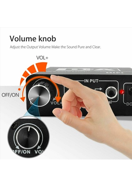 5x 192KHZ Dijital Optik Koaksiyel Toslink Spdıf ile Analog Rca 3 5mm Ses Hifi Dönüştürücüsüne (Yurt Dışından) fiyatları