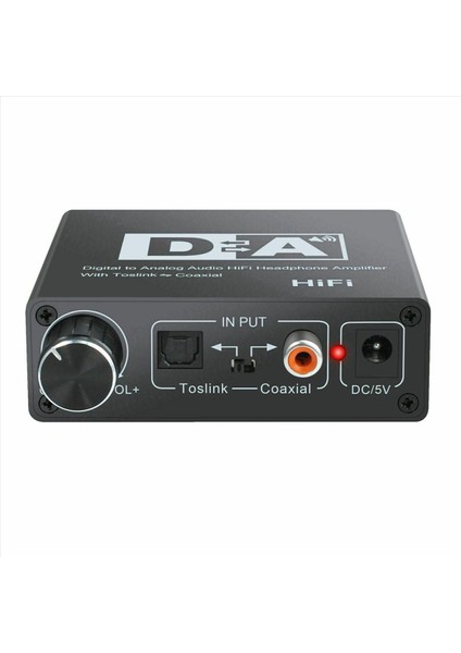 5x 192KHZ Dijital Optik Koaksiyel Toslink Spdıf ile Analog Rca 3 5mm Ses Hifi Dönüştürücüsüne (Yurt Dışından) fırsatları