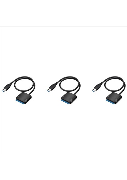3x USB 3 0 - Sata Adaptör Dönüştürücü Kablosu 22PIN Sataııı - 2 5 Inç 3 5 Inç Sata HDD SSD Için 3 0 USB 3 0 Adaptör (Yurt Dışından)