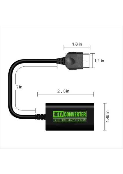Xbox-Hdmı Uygun Dönüştürücü Dijital Video Ses Adaptörü Hdtv Projektör Tv Monitörü Için Xbox 480P 720P 1080P Için (Yurt Dışından) indirimleri