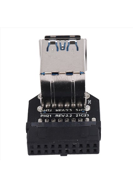 20PIN - Çift Usb3 0 Adaptör Connverter Masaüstü Anakart 19 PIN/20P Başlığı 2 Bağlantı Noktasından USB Bir Dişi Konektör PH21 (Yurt Dışından)