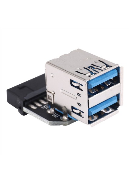 20PIN - Çift Usb3 0 Adaptör Connverter Masaüstü Anakart 19 PIN/20P Başlığı 2 Bağlantı Noktasından USB Bir Dişi Konektör PH21 (Yurt Dışından) fırsatları