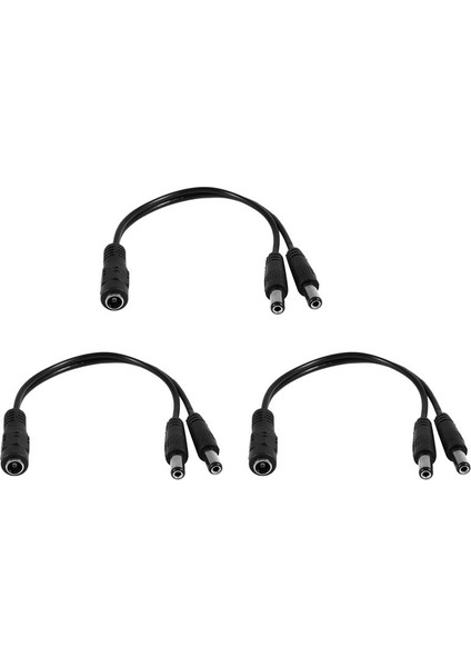 3pcs 5 5x2 1mm 1 Ila 2 M/f Dc Güvenlik Için Güç Ayırıcı Kablosu Cctv Kamera (Yurt Dışından)