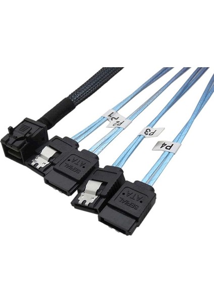 Mini Sas HD36P SFF-8643 Ila 4xsata 7p Sabit Disk Veri Kablo Sunucusu Şanzıman Kablosu Mini Sas Adaptör Kablosu (Yurt Dışından)