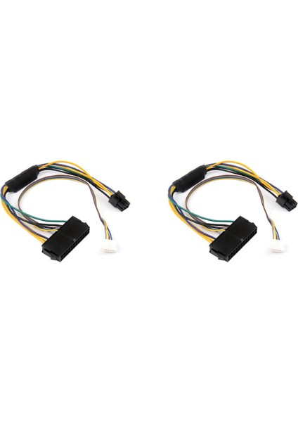 2pcs 30CM Modüler Güç Kaynağı Kablosu Atx 24PIN 24 Pin Kadın Hp Elite 8100 Için 6pin 6 Pimli Erkek 6pin Konektör (Yurt Dışından)