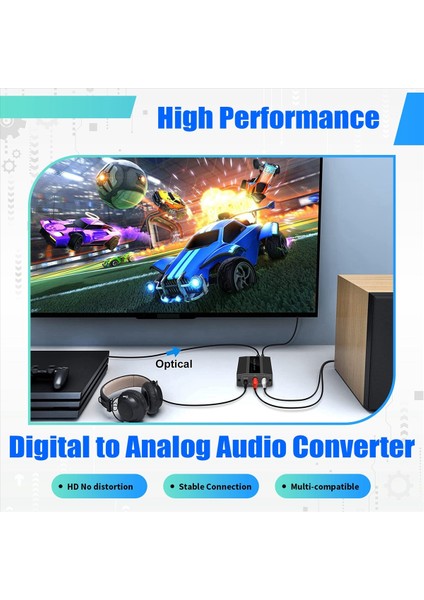 Optik - Rca Dönüştürücü Ses Dönüştürücüsü Dijitalden Analog Ses Koaksiyel - Rca Adaptörüne Koaktör (Yurt Dışından) indirimleri