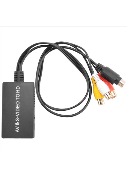 5x Svideo-Hdmı Dönüştürücüsü S-Video ve 3rca Cvbs Kompozit-Ses Video Dönüştürücü Desteği 1080P 720P (Yurt Dışından) fırsatları