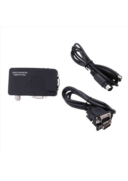 Svideo Av - VGA Dönüştürücü Adaptörü Kompozit Rca Av Cvbs&#39 De Tv&#39 Den Pc&#39 Ye Tv Için 1080P Out Hdtv (Yurt Dışından) modelleri