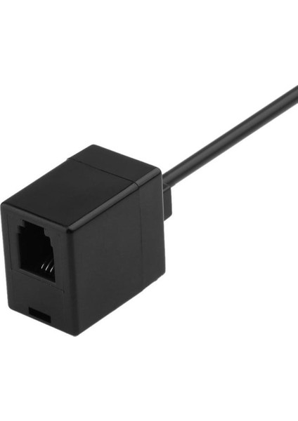 2x Rj9 4P4C Erkek Ila Çift Kadın Port Konektörü Kulaklık Adaptörü Uzatma Kablosu Telefon Adaptör Kablo Uzatma Kablosu (Yurt Dışından) indirimleri