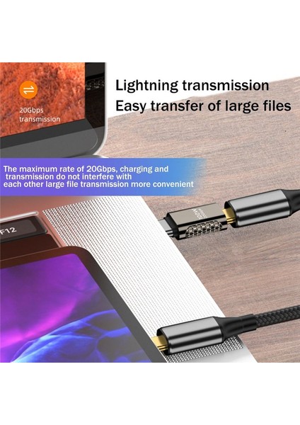 4pcs Tip-C Çok Fonksiyonlu Adaptör Tip-C Tip-C Tip-C Erkek Adaptör 20GBPS Hızlı Şarj Ses Video Aktarım Adaptörü (Yurt Dışından) indirimleri