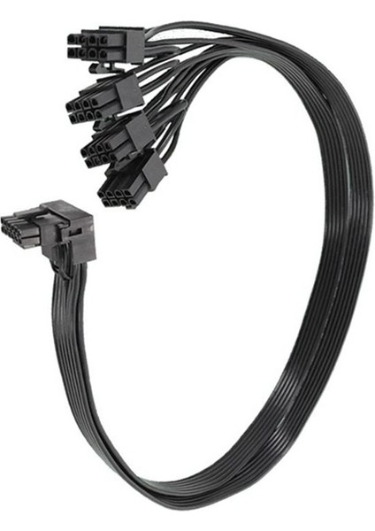 1pcs 4xcpu 8 Pimli Ila 16 Pin Erkek Pci-E 5 0 12VHPWR RTX4090 90 Dirsek Siyah Beyaz Corsair Psu Adaptörü 16AWG 40CM Siyah (Yurt Dışından) fiyatları