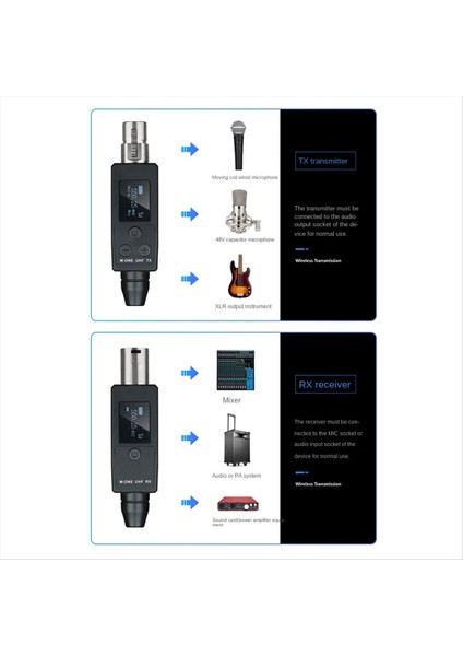 Dinamik Mikrofon Gitar Alıcı Için Uhf Kablosuz Mikrofon Dönüştürücü Verici Alıcı Kablosuz Adaptör (Yurt Dışından)