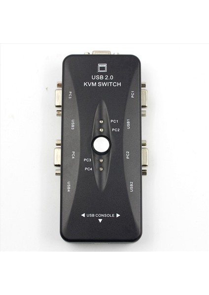 2x Dört 4 Bağlantı Noktası USB 2 0 Kvm Anahtar Kutusu Klavye Monitörü VGA Svga Pc Dizüstü Bilgisayar (Yurt Dışından) fırsatları