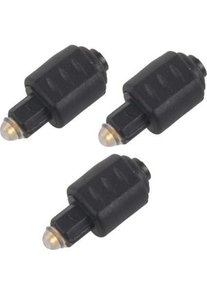 3x Mini Optik Ses Adaptörü 3 5mm Dişi Kriko - Dijital Toslink Erkek Fiş Amplifikatör (Yurt Dışından)