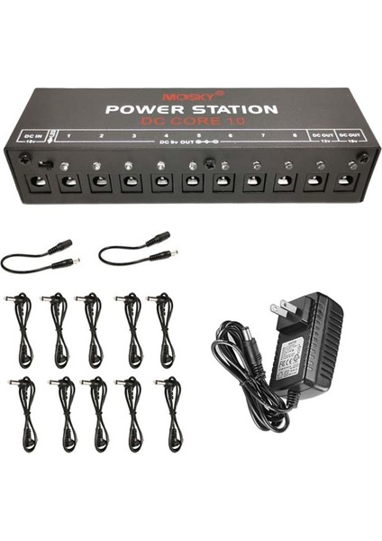 Mosky Mini Gitar Etkisi Güç Kaynağı 10 9V 18V Etkisi Için Izole Çıktı Mevcut Koruma Güç Kaynağı-Abd Fişine Göre (Yurt Dışından)