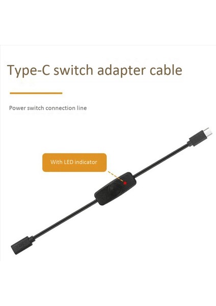 Güç Anahtarı USB Tip C Tip Işık Erkek-Kadın Usb-C Uzatma Kablo Anahtarı Raspberry Pi 4b 4 Pcs (Yurt Dışından) fiyatları