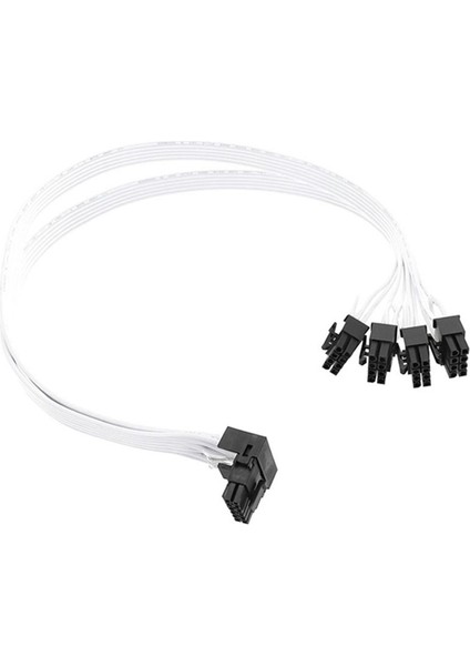 1pcs 4xcpu 8-Pimli Ila 16 Pin Erkek Pci-E 5 0 12VHPWR RTX4090 90 Corsair Psu Adaptörü 16AWG 40CM Beyaz Için Dirsek Siyah Beyaz (Yurt Dışından) modelleri