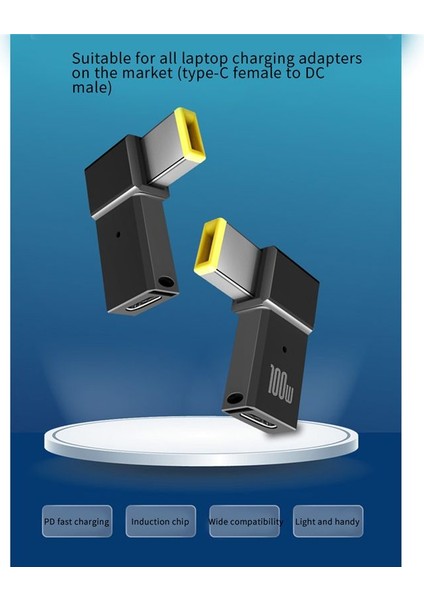 100W USB Tip C Dişi Ila Kare Pd Dönüştürücü Usb-C Hızlı Şarj Thinkpad Dizüstü Bilgisayar Dc Güç Adaptör Konnektörü (Yurt Dışından) fırsatları