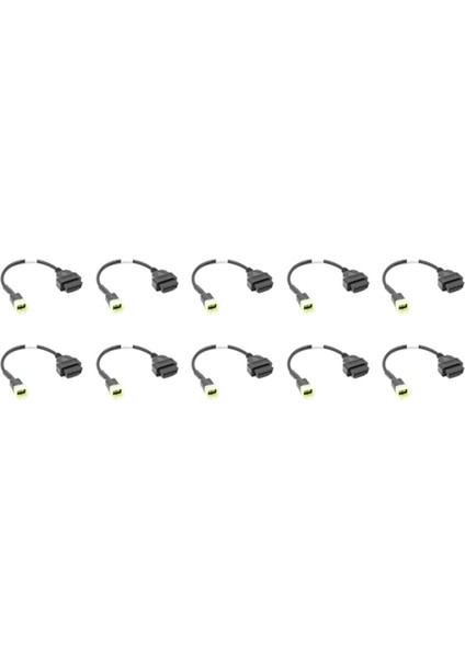 3x 6 Ila 16 Pin Obd2 Konnektörler Teşhis Araçları Obd Uzantı Kabloları Kawasaki Motosiklet Z Serie (Yurt Dışından)