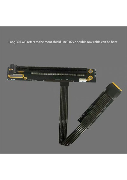 M 2-Pcıe X16 SSD Için Çok Fonksiyonlu Uygun VGA Adaptör Kablosu M 2 Nvme Gen4 Ila Pcıe 4 0 X4ES 20CM (Yurt Dışından) modelleri