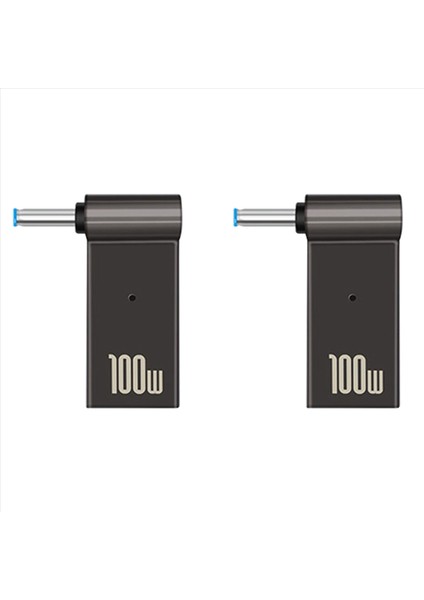 2x USB Tip C Dişi - 4 5 x 3 0mm Jack Fiş Dizüstü Bilgisayar Şarjı Adaptörü 100W Pd Güç Şarj Connector Hp Için (Yurt Dışından)